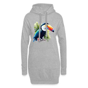 Tukan Naturliebhaber - Hoodie-Kleid - Grau meliert - Vorne