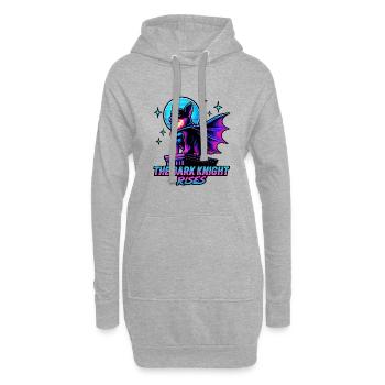 The Bark Knight Rises – Superhelden Corgi - Hoodie-Kleid - Grau meliert - Vorne