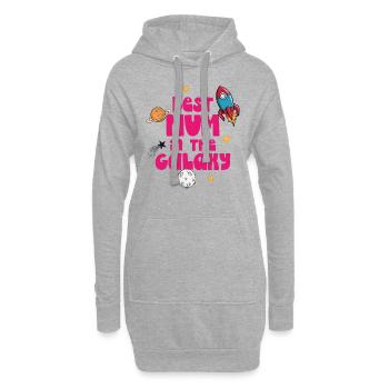 Meilleure maman de la galaxie - Sweat-shirt à capuche long Femme - gris chiné - Devant