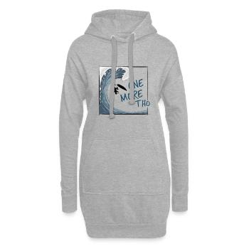 Encore une grosse vague ! Surfeur de vagues japonais - Sweat-shirt à capuche long Femme - gris chiné - Devant