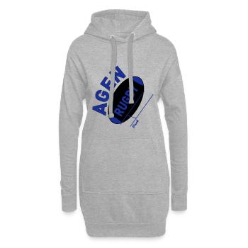 AGEN RUGBY - Hoodie-Kleid - Grau meliert - Vorne