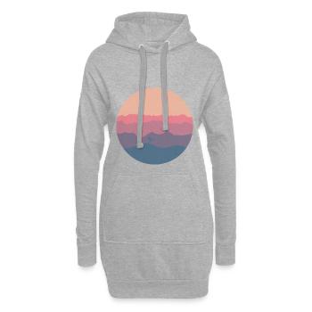 Mountainbike mountain mtb bike MTB Fahrrad outdoor - Hoodie-Kleid - Grau meliert - Vorne