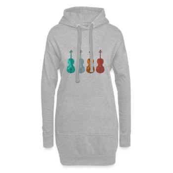cello - Hoodie-Kleid - Grau meliert - Vorne