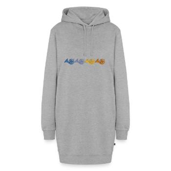 waldhorn - Hoodie-Kleid - Grau meliert - Vorne