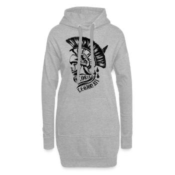 Kölsche Römer II - Hoodie-Kleid - Grau meliert - Vorne