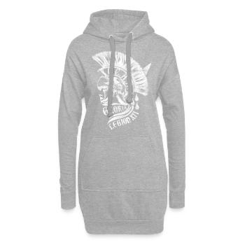 Kölsche Römer - Hoodie-Kleid - Grau meliert - Vorne