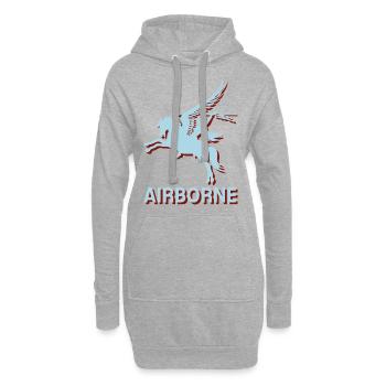 Arnhem Oosterbeek Parachute Regiment Airborne Para - Hoodie-Kleid - Grau meliert - Vorne