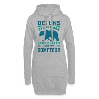 Chef Manager Vorgesetzter Arbeit Job Büro Familie - Hoodie-Kleid - Grau meliert - Vorne