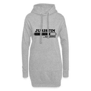 Juristin Spruch Jura Lustiges Juristin Geschenk - Hoodie-Kleid - Grau meliert - Vorne