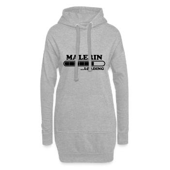Malerin Spruch Malermeister Beruf Malerin Geschenk - Hoodie-Kleid - Grau meliert - Vorne