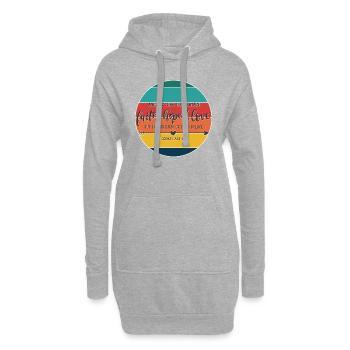 Conception chrétienne Foi, espérance et amour - Sweat-shirt à capuche long Femme - gris chiné - Devant