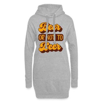 Beer or not to beer - Hoodie Dress - heather grey - Front