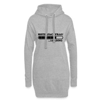 Hotelfachfrau Spruch Lustig Hotelfachfrau Geschenk - Hoodie-Kleid - Grau meliert - Vorne