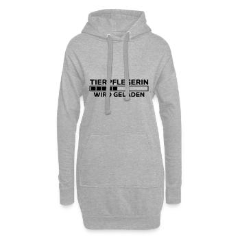 Tierpflegerin Spruch Lustig Tierpflegerin Geschenk - Hoodie-Kleid - Grau meliert - Vorne