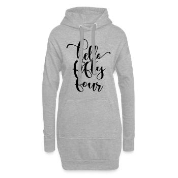 Hallo vierundfünfzig süßer 54 Jahre alter Geburtstag - Hoodie-Kleid - Grau meliert - Vorne
