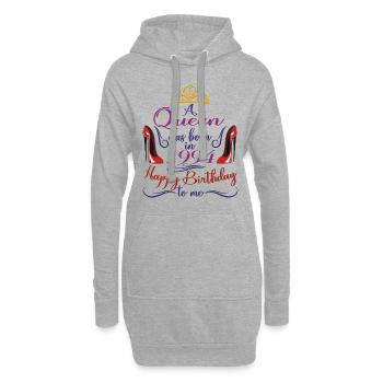 1994 Queen 30th Birthday For Women 30 Years Old - Hoodie Dress - heather grey - Front