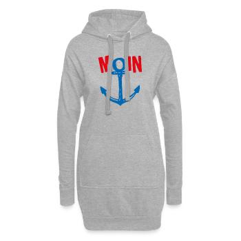 Anker Moin - Hoodie-Kleid - Grau meliert - Vorne