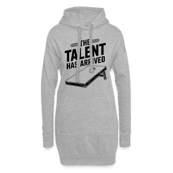 Cornhole Spruch Lustiges Cornhole Geschenk - Hoodie-Kleid - Grau meliert - Vorne
