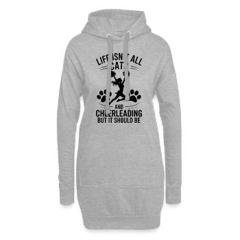 Cheerleading disant drôle Cheerleading cadeau - Sweat-shirt à capuche long Femme - gris chiné - Devant