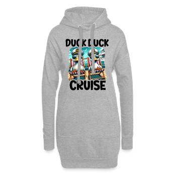 Humour Croisière Vacances - Sweat-shirt à capuche long Femme - gris chiné - Devant