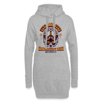 Oma Feminismus Kleines Mädchen Oma - Hoodie-Kleid - Grau meliert - Vorne