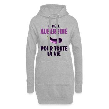 Enterrement De Vie De Fille Mariée EVF - Sweat-shirt à capuche long Femme - gris chiné - Devant