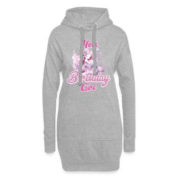 Mutter Tochter Geburtstag Tochter Mama - Hoodie-Kleid - Grau meliert - Vorne