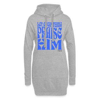 Christentum Christlicher Bibelvers - Hoodie-Kleid - Grau meliert - Vorne
