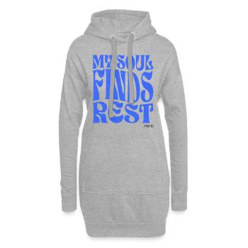 Christianisme Verset Biblique Chrétien - Sweat-shirt à capuche long Femme - gris chiné - Devant