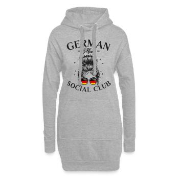 Mother Social Club Deutsche Mama - Hoodie-Kleid - Grau meliert - Vorne