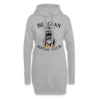Mutter Social Club Belgische Mutter - Hoodie-Kleid - Grau meliert - Vorne