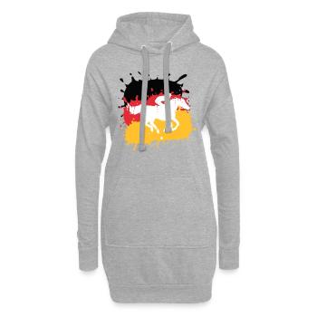 equestrian,equestrian,racing,riding,Germany - Hoodie Dress - heather grey - Front
