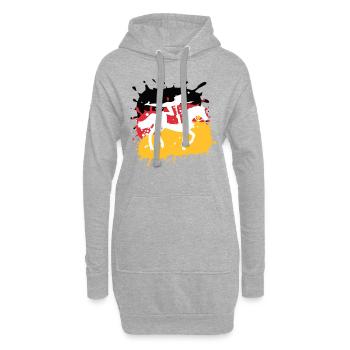 Equestrian,Equestrian,Racing,Illustration - Hoodie Dress - heather grey - Front