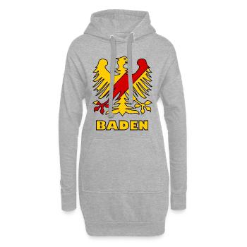 Le Badnerland - Sweat-shirt à capuche long Femme - gris chiné - Devant