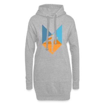Kickboxing - Hoodie-Kleid - Grau meliert - Vorne