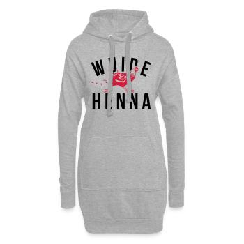 Wuide Henna Vektor 2C Wildes Huhn - Hoodie-Kleid - Grau meliert - Vorne