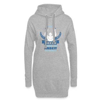 Boxen - Hoodie-Kleid - Grau meliert - Vorne