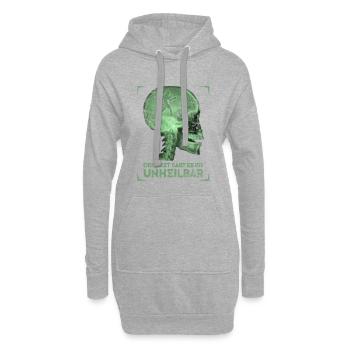 Boxen - Hoodie-Kleid - Grau meliert - Vorne