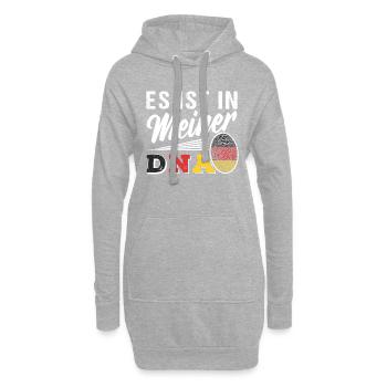 Deutschland Flagge Deutsch Fahne Geschenk DNA - Hoodie-Kleid - Grau meliert - Vorne