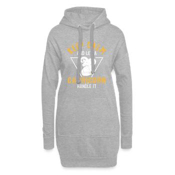 Capricorne - Sweat-shirt à capuche long Femme - gris chiné - Devant