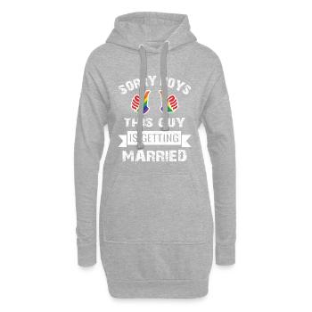Adieu LGBT enterrement de vie de garçon - Sweat-shirt à capuche long Femme - gris chiné - Devant