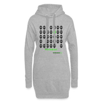 we are already here - Hoodie Dress - heather grey - Front