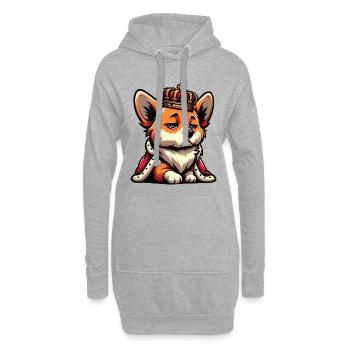 Corgi Corgis Welsh Corgi Propriétaires de Corgi Corgis - Sweat-shirt à capuche long Femme - gris chiné - Devant