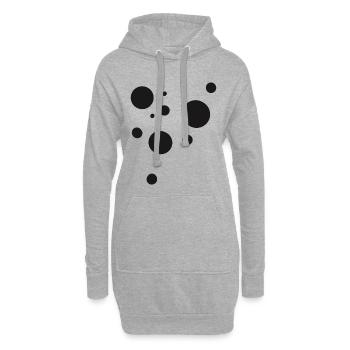 Dots - Hoodie-Kleid - Grau meliert - Vorne