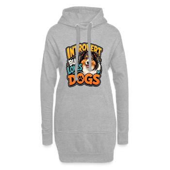 Shetland Shepherd - Hoodie Dress - heather grey - Front