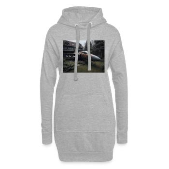 Der vergessene Krieger - Hoodie-Kleid - Grau meliert - Vorne