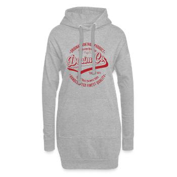 Denim Co. Original Vintage Produkt handgefertigt - Hoodie-Kleid - Grau meliert - Vorne