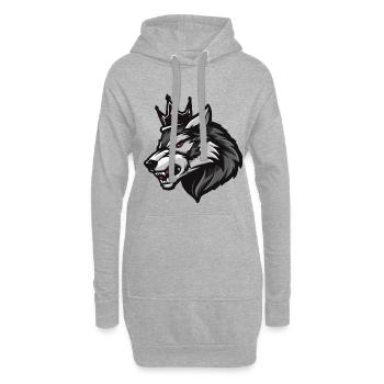 Wolf Krone - Hoodie-Kleid - Grau meliert - Vorne