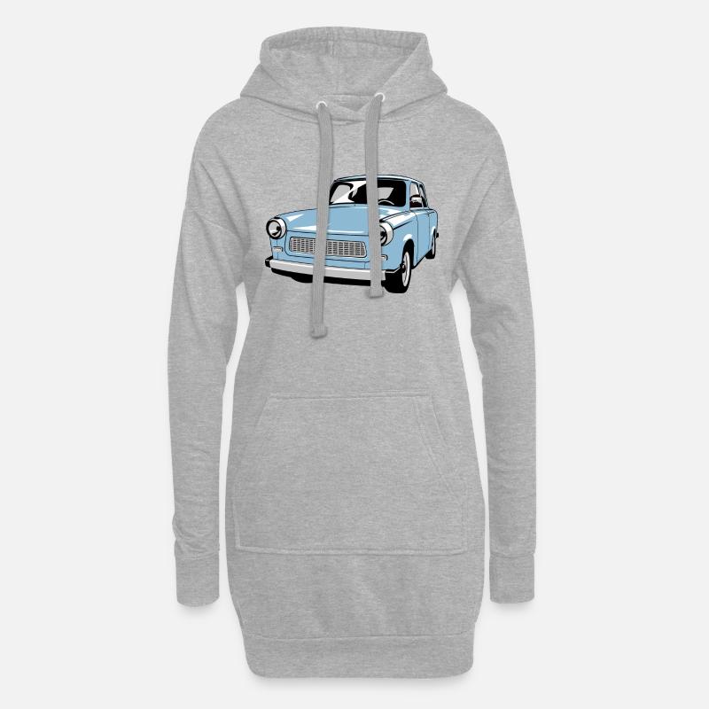 601 - Hoodie-Kleid - Grau meliert
