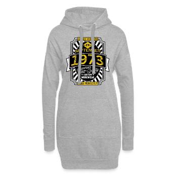 1973 SEPTEMBER - Hoodie Dress - heather grey - Front